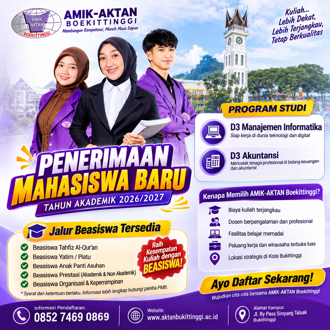 Informasi PMB AMIK AKTAN